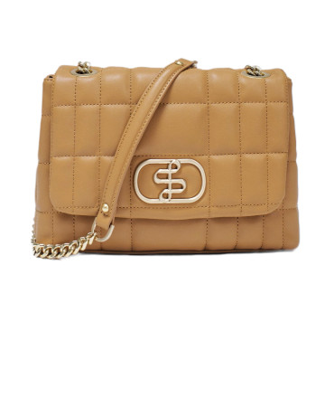 MUJER QUILTED FAKE LEATHER BAG W/ CH 120