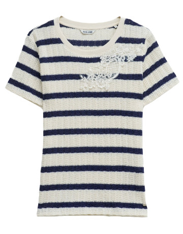 CAMISETA DE PUNTO MUJER SALSA JEANS A RAYAS