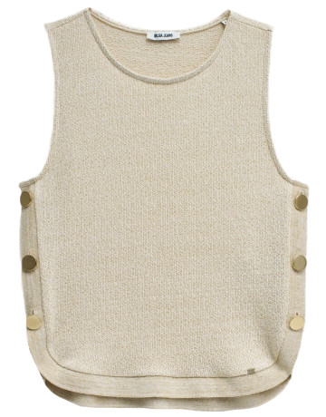 TOP DE PUNTO MUJER SALSA JEANS CON LÚREX
