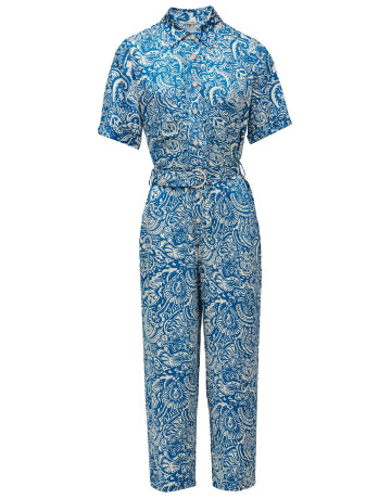 MONO MUJER  SALSA JEANS SHORT-SLEEVED PRINT JUMPSUIT