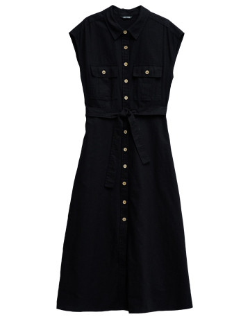 VESTIDO MIDI MUJER SALSA JEANS CON LINO