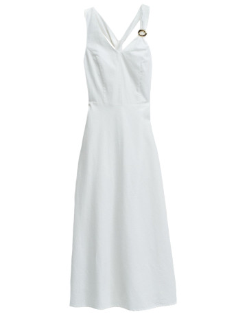 VESTIDO MIDI MUJER SALSA JEANS CON LINO