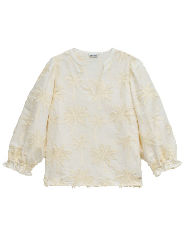 BLUSA MUJER SALSA JEANS CON EFECTO TRIDIMENSIONAL