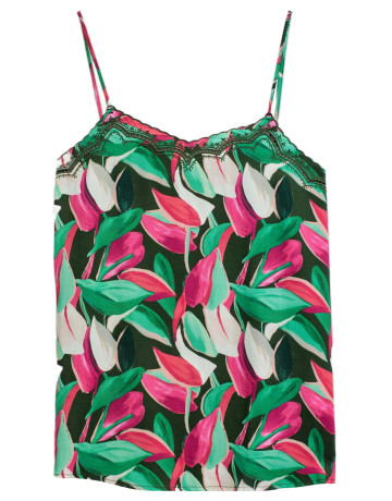 TOP DE TIRANTES MUJER SALSA JEANS CON PATRÓN FLORAL