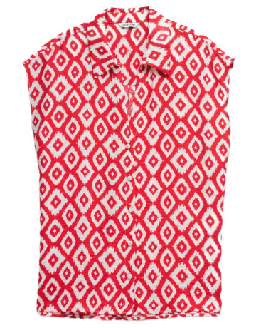 CAMISA CUELLO PICO MUJER SALSA JEANS FIT REGULAR