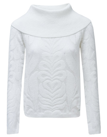 JERSEY MUJER  SALSA JEANS JACQUARD FLOWERS SWEATER