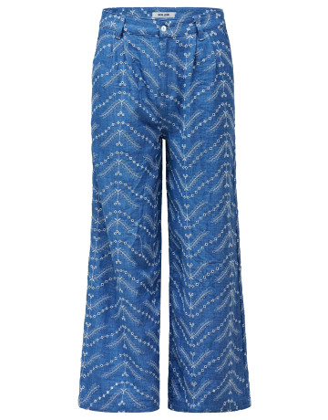 MUJER JEANSHIGH RISE CROPPED WIDE W/ 852