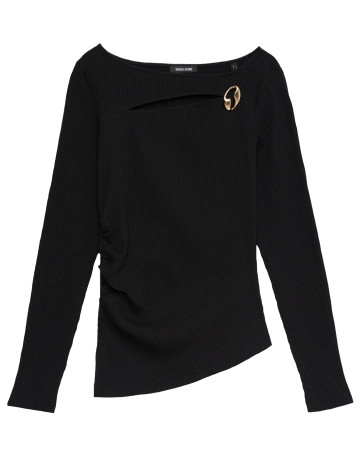 CAMISETA MUJER  SALSA JEANS LONG SLEEVE WITH NECKLINE META