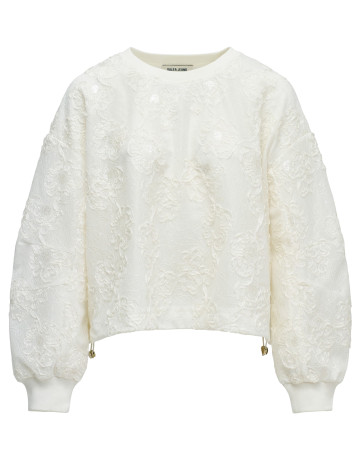 SUDADERA MUJER  SALSA JEANS SWEATSHIRT WITH 3D FLOWERS EFF