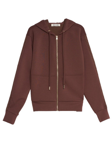 SUDADERA MUJER  SALSA JEANS BRANDING ZIPPED HOODDIE