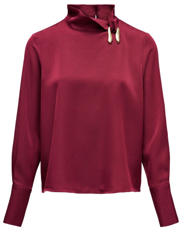 CAMISA MUJER  SALSA JEANS HIGH-NECK BLOUSE WITH METALLIC