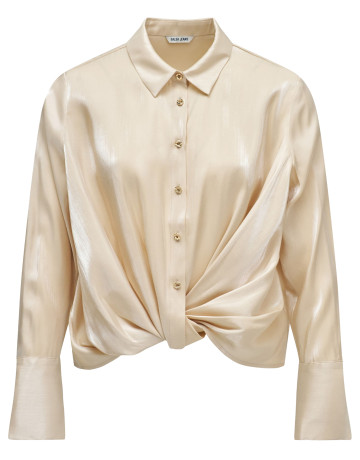 CAMISA MUJER  SALSA JEANS STRIPPED SATIN WRAP BLOUSE