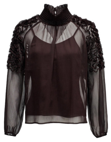 CAMISA MUJER  SALSA JEANS BLOUSE W/ INNER TOP & SLEEVE D