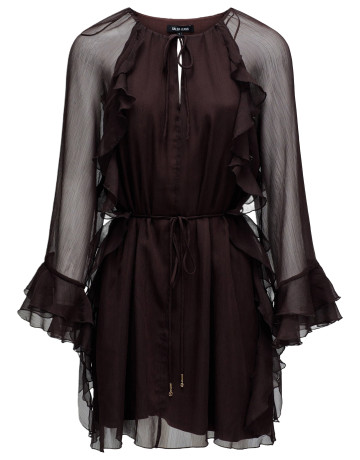 VESTIDO MUJER  SALSA JEANS DRESS WITH RUFFLE DETAILS