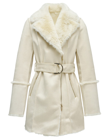 ABRIGO MUJER  SALSA JEANS DIANA LONG SHEARLING COAT