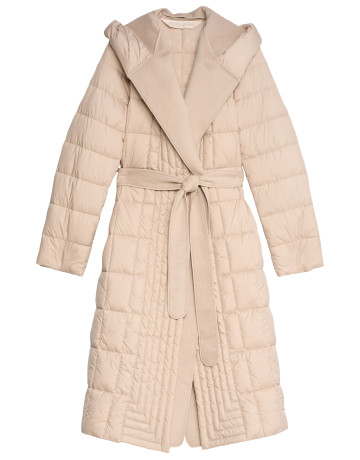 ABRIGO MUJER  SALSA JEANS LONG PUFFER WITH WOOL SCARF