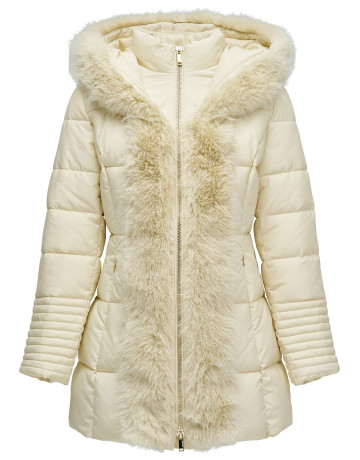 ABRIGO MUJER  SALSA JEANS LONG PUFFER COAT WITH FRONT FU