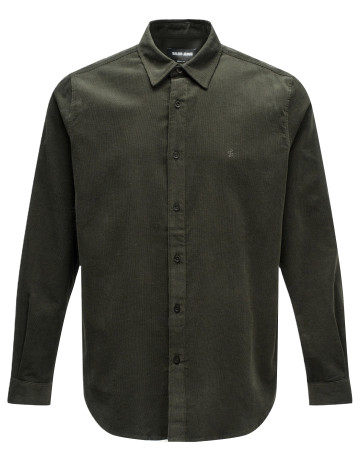 CAMISA HOMBRE  SALSA JEANS COTTON CORDUROY SHIRT WITH CHE