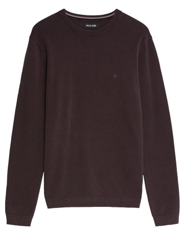 JERSEY HOMBRE  SALSA JEANS WAFFLE KNIT SWEATER GARMENT DY
