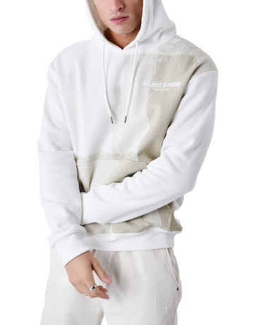 SUDADERA CON CAPUCHA HOMBRE PROJECT X PARIS ESTAMPADA RODILLO PINTURA