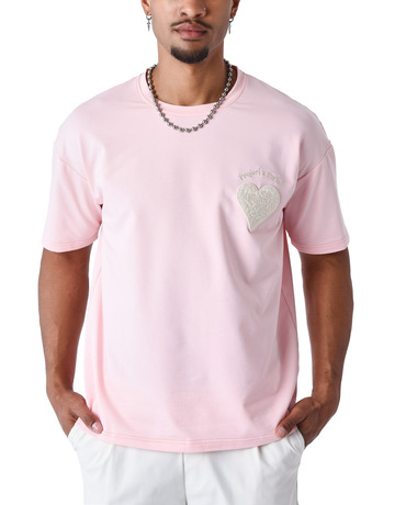 CAMISETA ANCHA HOMBRE PROYECT X PARIS MOTIVO CORAZON DE MIMBRE