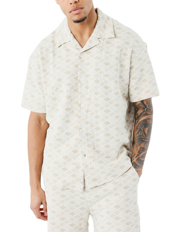 CAMISA MANGA CORTA HOMBRE PROYECT X PARIS TEXTURIZADA