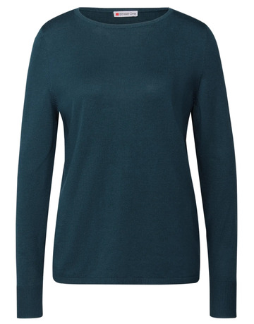 CAMISETA MUJER  STREET QR_BASIC ROUNDED U-BOAT NECK