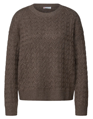 JERSEY MUJER  STREET LTD QR_COSY STRUCTURE SWEATER