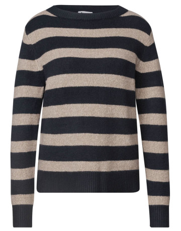 MUJER LTD QR_COSY STRIPED SWEATER U- 37873