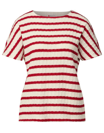 BLUSA ESTAMPADA A RAYAS CON TEXTURA MUJER STREET ONE