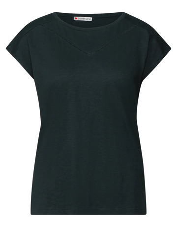 CAMISETA CON CINTA DECORATIVA CALADA MUJER STREET ONE