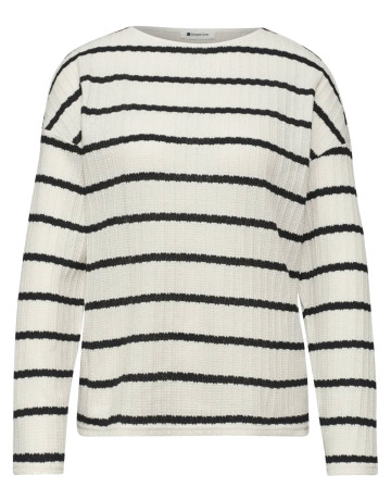 MUJER STRIPED KNIT LOOK SHIRT 27502