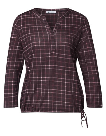 MUJER PRINTED JERSEY SHIRT W.SPLIT N 37820