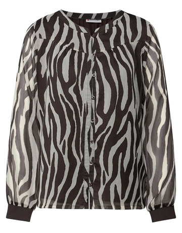 CAMISA MUJER  STREET PRINTED CHIFFON BLOUSE W PLACK