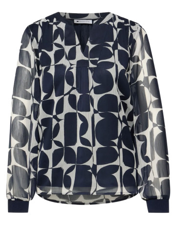 CAMISA MUJER  STREET CHIFFON TUNIC BLOUSE W TAPE DE