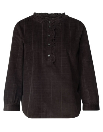 MUJER CORDUROY BLOUSE W RUFFLE DETAI 17874