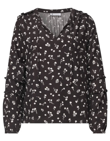 MUJER TUNIC BLOUSE W FRILL DETAILS 27874