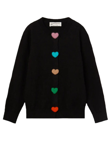 CARDIGAN DE PUNTO NIÑA COMPAÑIA FANTASTICA BOTONES CORAZÓN