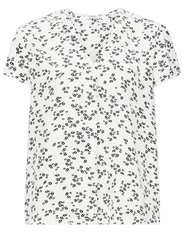 BLUSA ESTAMPADA CON ESCOTE PICO MUJER ESPRIT