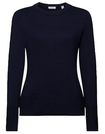 JERSEY DE ALGODÓN CON CUELLO REDONDO MUJER ESPRIT