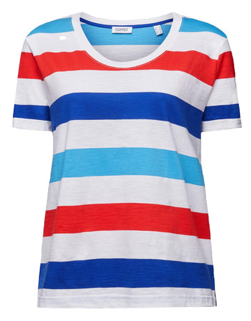 CAMISETA DE TEJIDO JERSEY A RAYAS MUJER ESPRIT