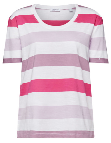 CAMISETA DE TEJIDO JERSEY A RAYAS MUJER ESPRIT