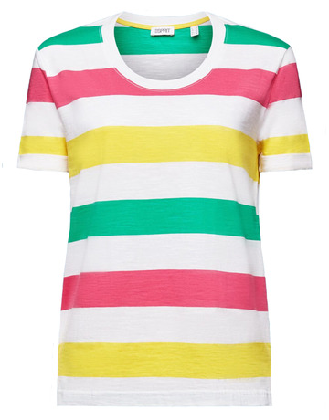 CAMISETA DE TEJIDO JERSEY A RAYAS MUJER ESPRIT