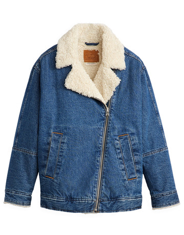 CHAQUETA VAQUERA MUJER LEVIS DE AVIADOR CON BORREGUITO