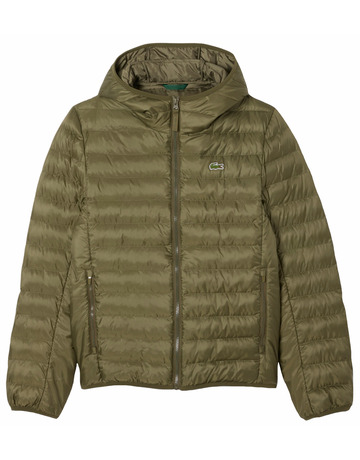 PLUMÍFERO ACOLCHADO HOMBRE LACOSTE IMPERMEABLE CON CAPUCHA