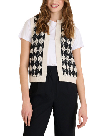 CHALECO DE PUNTO MUJER NAFNAF PARIS