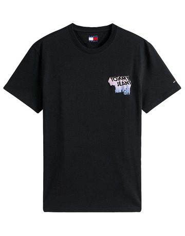 CAMISETA HOMBRE TOMMY JEANS CON LOGO APILADO