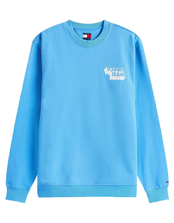 SUDADERA HOMBRE TOMMY JEANS CON LOGO APILADO