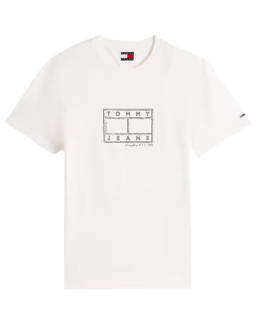 CAMISETA HOMBRE  TOMMY HILFIGER TJM REG CENTER FLAG SS TEE