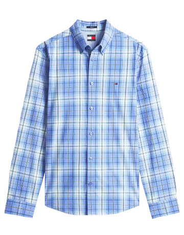 CAMISA HOMBRE  TOMMY HILFIGER TJM REG POPLIN PATTERN SHIRT